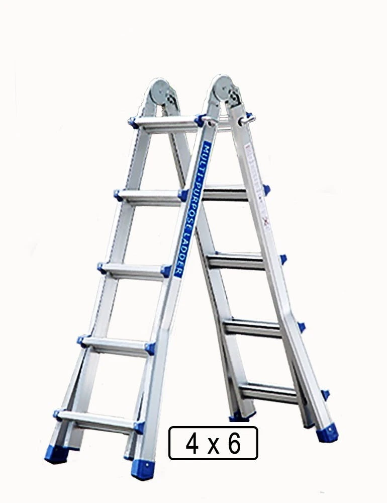 Vago-tools Alu Leiter Klappleiter 4 X 6 Mehrzweckleiter 3 Vago-tools Alu Leiter Klappleiter 4 X 6 Mehrzweckleiter