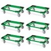 Null 6 Transportroller Für 600x400 Mm Drehstapelbehälter, Offen, Gr. Gummiräder, Grün -Vago-tools-Geschäft d1c1b5de 9f74 4fb1 9fe4 44096b7135e1 4