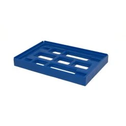Null Transportroller Rahmen – Rollplatte 60x40 Cm – 300 Kg Traglast - Blau