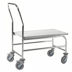 Alternative view of Null Edelstahl-Plattformwagen LxBxH 880 X 500 X 940 Mm, Traglast: 100 Kg, C2