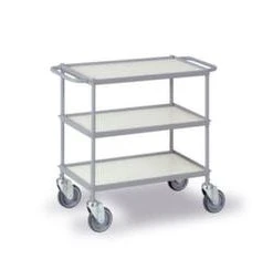 Fetra Etagenwagen, Tragl. 150kg, 3 Etage(n), Ladefl. LxB 800x500mm, Holzböden, RAL7035, TPE-Bereifung -Vago-tools-Geschäft d5305853 45b0 41ef b648 2703d7577fbe 1