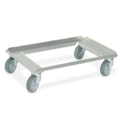 Null 50 Logistikroller Aus Edelstahl, Für 600x400 Mm Behälter, Tragkraft 250 Kg