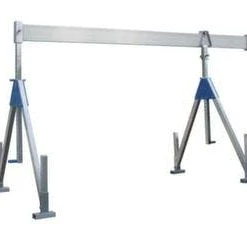 Null Alu-Schnellbau-Portalkran, Tragl. 1t, Lichte B 4000mm, Stationär Klappbar