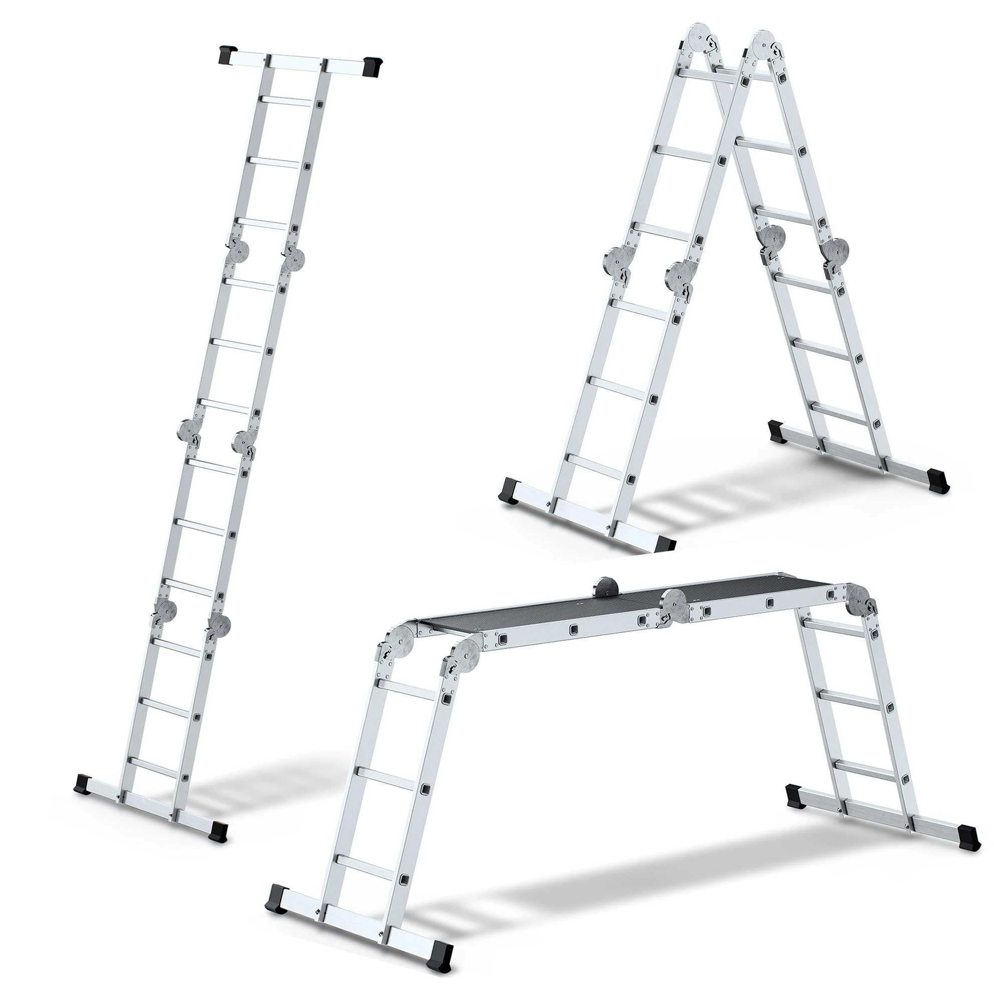 Vago-tools Mehrzweckleiter Leiter 4x3 Stufen Mit Platform 3 Vago-tools Mehrzweckleiter Leiter 4x3 Stufen Mit Platform