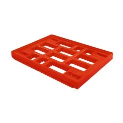 Null Transportroller Rahmen Inkl. Verbindung – Rollplatte 80x60 Cm – 400 Kg Traglast - Rot