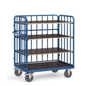 Fetra Etagenwagen, Tragl. 1200kg, 4 Etage(n), Ladefl. LxB 1200x800mm, Siebdruckböden 7 Fetra Etagenwagen, Tragl. 1200kg, 4 Etage(n), Ladefl. LxB 1200x800mm, Siebdruckböden – Bild 5