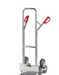 Fetra Alu-Treppenkarre, 3-Stern, Tragl. 200kg, Schaufel BxT 320x250mm, Vollgummi-Bereifung