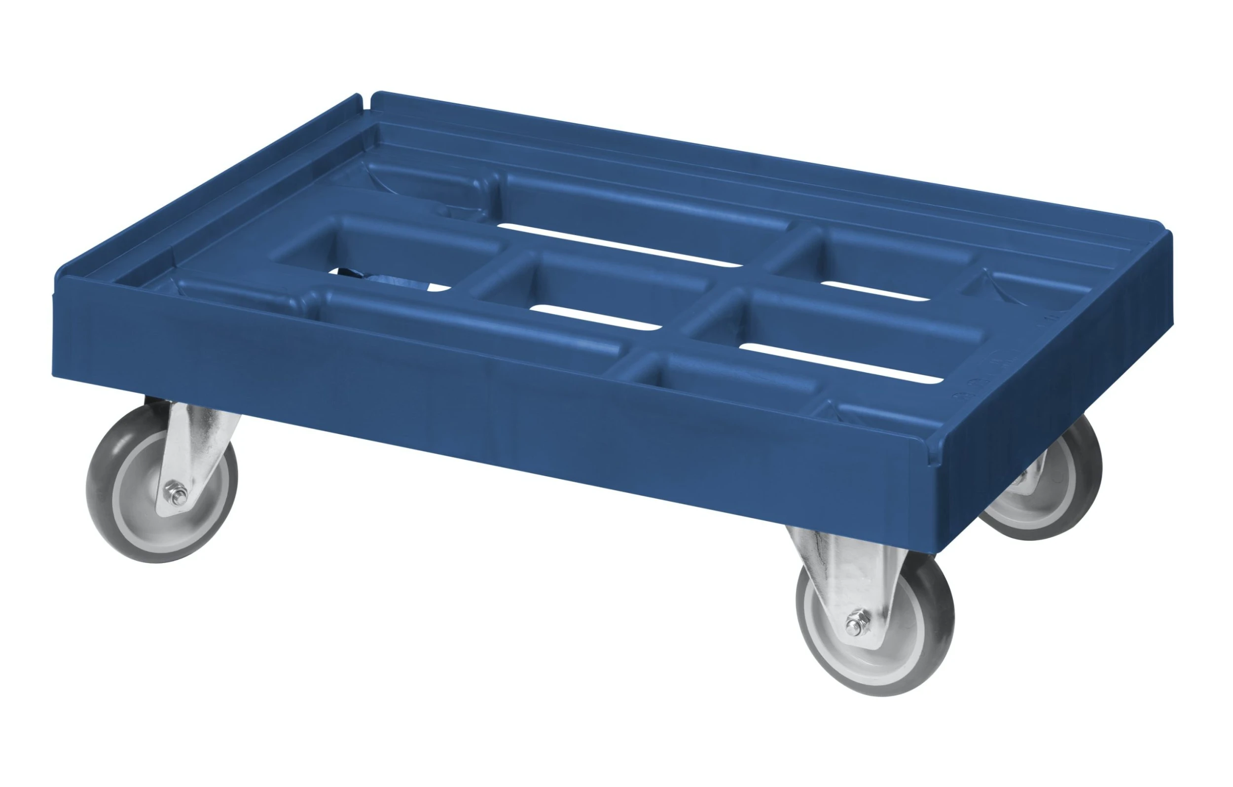 Null Hygiene Transportroller Für Kisten 60 X 40 Cm Mit 2 Bock- Und 2 Lenkrollen In Blau 6 Null Hygiene Transportroller Für Kisten 60 X 40 Cm Mit 2 Bock- Und 2 Lenkrollen In Blau – Bild 4