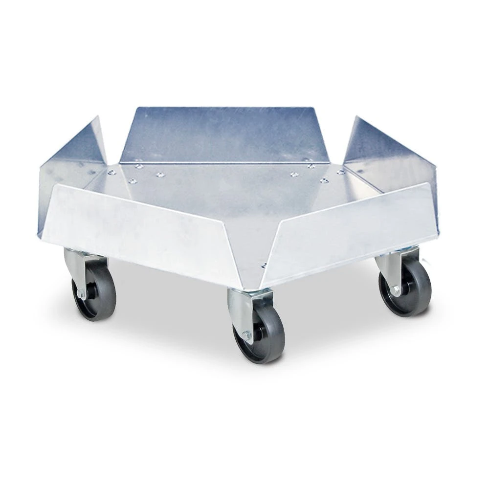 Null Transportroller Für Kunststofftonnen Bis 100 Liter, Edelstahl, Tragkraft 250 Kg 3 Null Transportroller Für Kunststofftonnen Bis 100 Liter, Edelstahl, Tragkraft 250 Kg