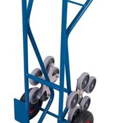 Variofit Treppenkarre Mit 2 Fünfarmigen Radsternen RAL5010 Enzianblau Sackkarre