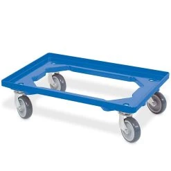Alternative view of Null 7x Logistikroller/Kistenroller Für Behälter 600 X 400 Mm, Tragkraft 250 Kg, Orange