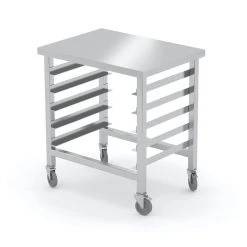 Null Edelstahl Gastro-Regalwagen Für GN-Behälter (doppelt) Mit Rollen | AISI 430 Qualität | HxBxT 180x90,5x61 -Vago-tools-Geschäft f2b85f68 7283 4413 aa74 8844622c70c6