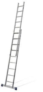 Krause Schiebeleiter, 2x9 Sprossen/Stufen, Holm L 2, 7-4, 35m, 2-tlg., Alu 5 Krause Schiebeleiter, 2x9 Sprossen/Stufen, Holm L 2, 7-4, 35m, 2-tlg., Alu – Bild 3