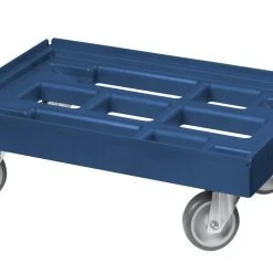 Alternative view of Null Transportroller Für Kisten 60 X 40 Cm Mit 4 Lenkrollen In Grau