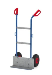Fetra Gerätekarre, Tragl. 400kg, Schaufel BxT 550x190mm, M. Gummibelag, RAL5007, Luft-Bereifung 7 Fetra Gerätekarre, Tragl. 400kg, Schaufel BxT 550x190mm, M. Gummibelag, RAL5007, Luft-Bereifung – Bild 5