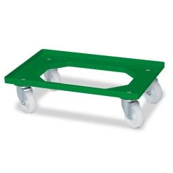 Null Transportroller/Logistikroller Für Eurobehälter 600 X 400 Mm, Gelb, Weiße Kunststoffräder, Tragkraft 250 Kg -Vago-tools-Geschäft f9ebbc05 9d51 414d be66 3a9fac395291