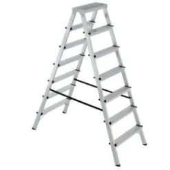 Krause Stufen-Doppelleiter, Beidseitig, 2x8 Stufe(n), Stand H 1, 4m, Holm L 2, 05m, Alu 14 Krause Stufen-Doppelleiter, Beidseitig, 2x8 Stufe(n), Stand H 1, 4m, Holm L 2, 05m, Alu -Vago-tools-Geschäft fa211718 d917 46f1 9456 22fe33b19443 1