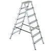 Null Alu-Doppelleiter, Beidseitig, 2x7 Stufe(n), Podest H 1, 52m, Alu -Vago-tools-Geschäft fa211718 d917 46f1 9456 22fe33b19443
