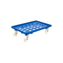 Alternative view of PROREGAL Transportroller Für Euroboxen 60x40cm Mit Kunststoffräder Rot | Gitter/Rasterdeck | 2 Lenkrollen & 2 Bremsrollen | Traglast 300kg
