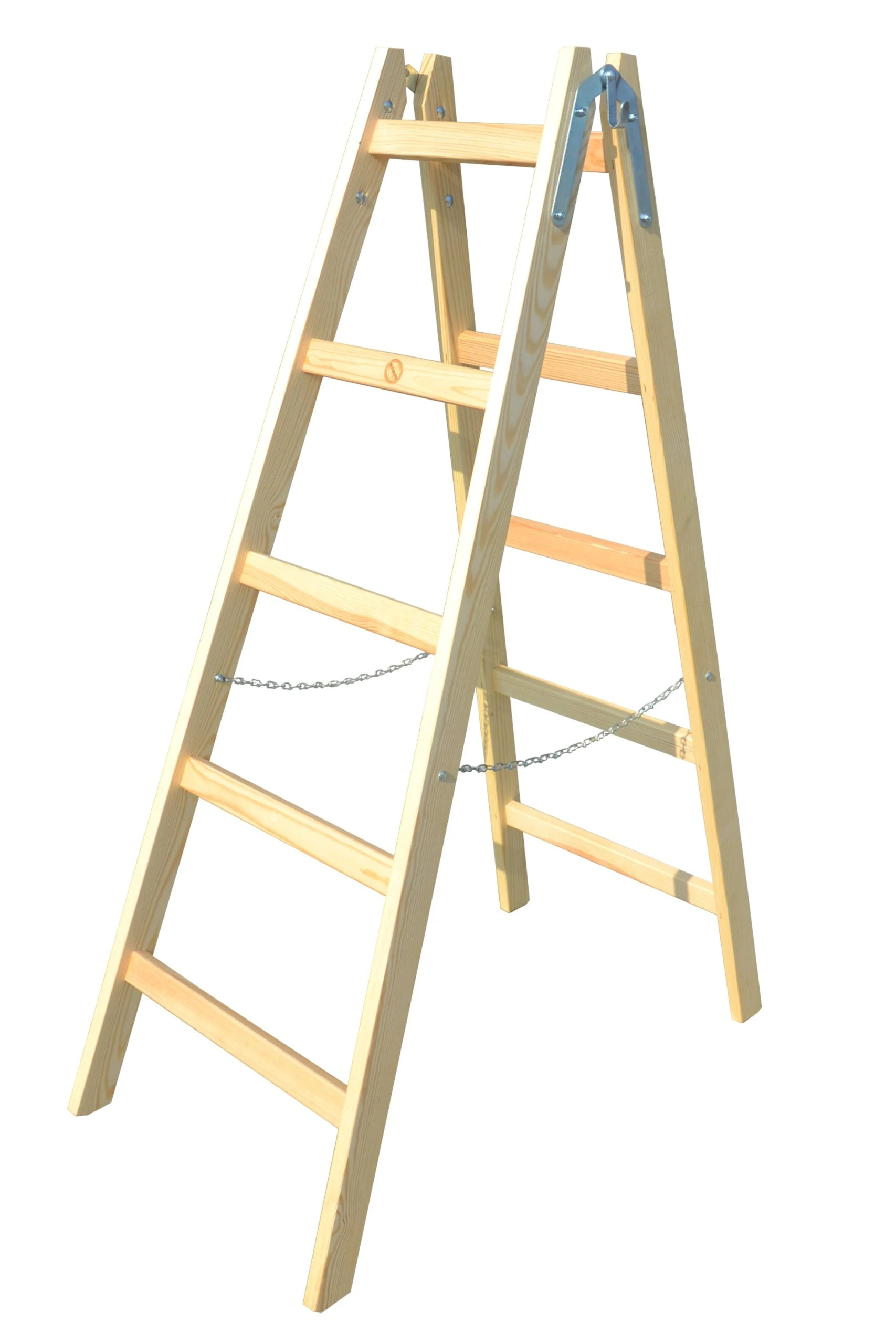 Vago-tools Holzleiter Leiter Trittleiter 2 X 4 Stufen 4 Vago-tools Holzleiter Leiter Trittleiter 2 X 4 Stufen – Bild 2