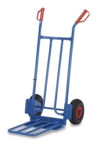 Fetra Sackkarre, Tragl. 250kg, Schaufel BxT 330x150mm, Klappschaufel, RAL5007, Luft-Bereifung 4 Fetra Sackkarre, Tragl. 250kg, Schaufel BxT 330x150mm, Klappschaufel, RAL5007, Luft-Bereifung – Bild 2