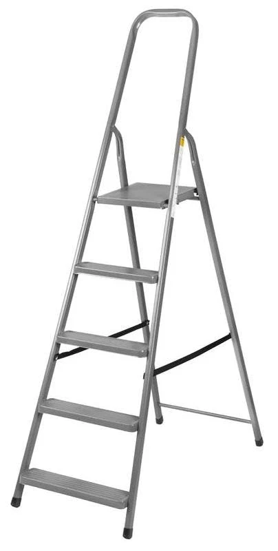 PROREGAL Metal Single Giraffe Einseitige-Metall-Bügelleiter | 6 Stufen | 197cm Hoch | 125kg Tragkraft | Leiter, Stahlleiter, Trittleiter, Stufenleiter 3 PROREGAL Metal Single Giraffe Einseitige-Metall-Bügelleiter | 6 Stufen | 197cm Hoch | 125kg Tragkraft | Leiter, Stahlleiter, Trittleiter, Stufenleiter