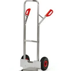 Fetra Alu-Kistenkarre, Tragl. 200kg, Schaufel BxT 320x250mm, Schaufel Anschraubbar / Austauschbar, Luft-Bereifung